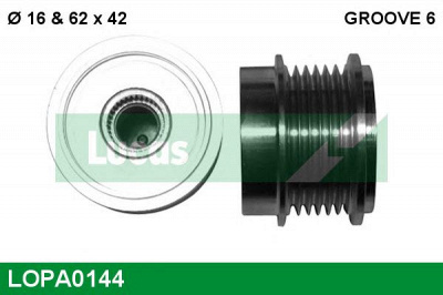 LUCAS ENGINE DRIVE lopa0144 -  Механизм свободного хода генератора